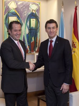 Juan Carlos Escotet y Alberto Núñez Feijóo