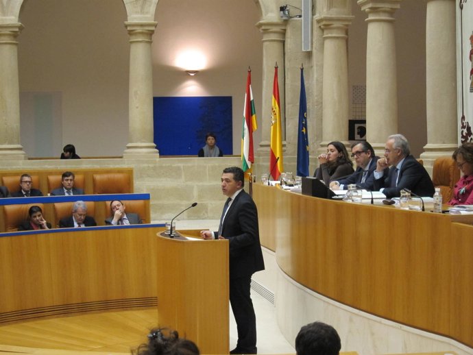 Carlos Cuevas durante el pleno en el que se han aprobado los Presupuestos 