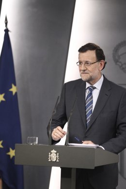 Mariano Rajoy y Van Rompuy en Moncloa