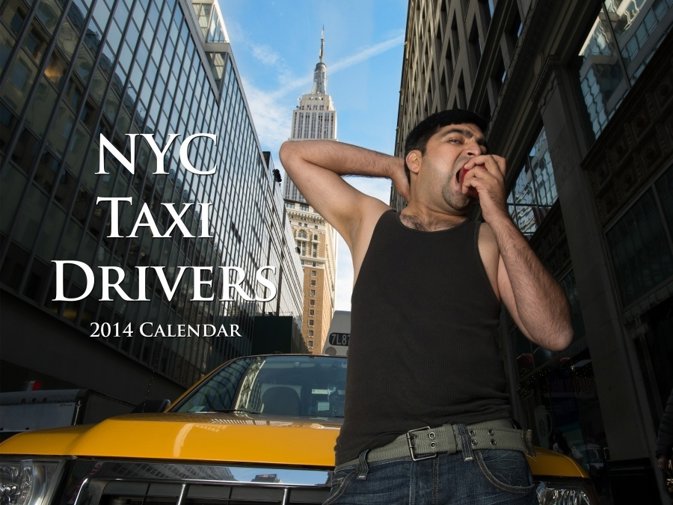 Los taxistas de NYC protagonizan un calendario benéfico