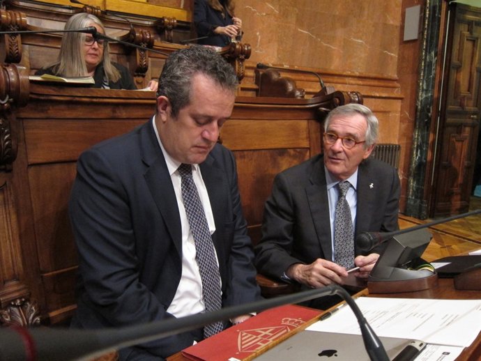 A la foto: El teniente de alcalde Joaquim Forn y el alcalde Xavier Trias