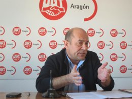 El secretario general de UGT-Aragón, Daniel Alastuey.