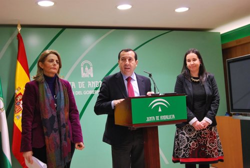 Ruiz Espejo y Berlanga, en rueda de prensa.