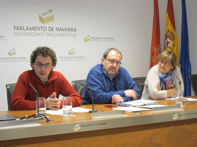 Los parlamentarios de Izquierda-Ezkerra.