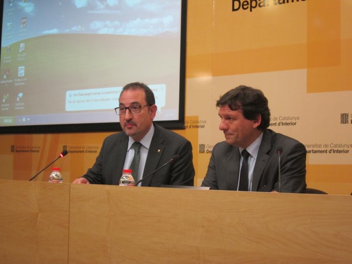 Ramon Espadaler (conseller Interior Generalitat) Joan Josep Isern (dtor.SCT)