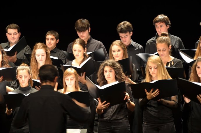 Coro Juvenil del Orfeón Pamplonés.