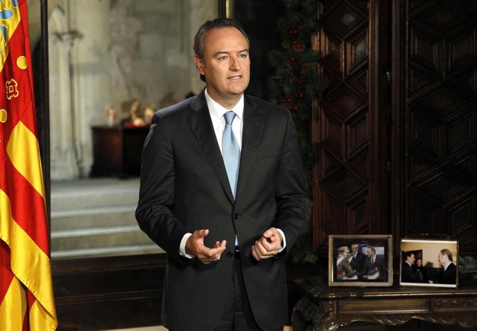 Alberto Fabra en su discurso, en una imagen de archivo