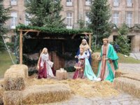 Roban al rey Baltasar del Belén de la Praza do Obradoiro