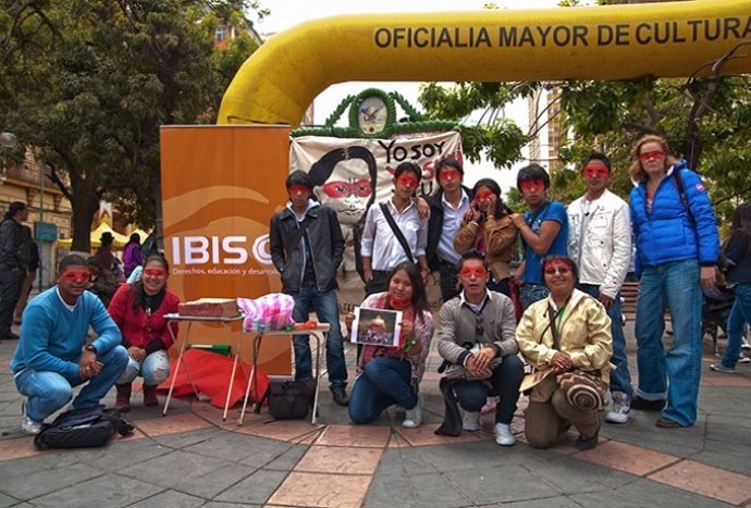 Miembros de la ONG danesa IBIS en Bolivia