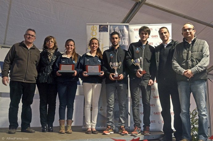 Nil Mas y Jordi Llena, ganadores de la GAES christmas race en 29er