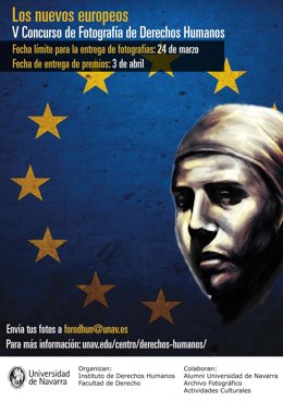 Cartel del V Concurso de Fotografía sobre Derechos Humanos