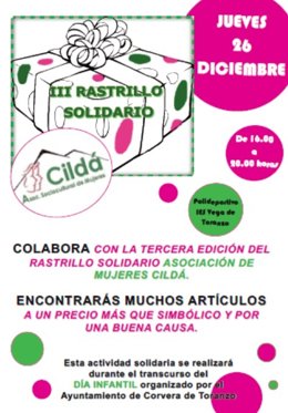 Cartel del rastrillo solidario