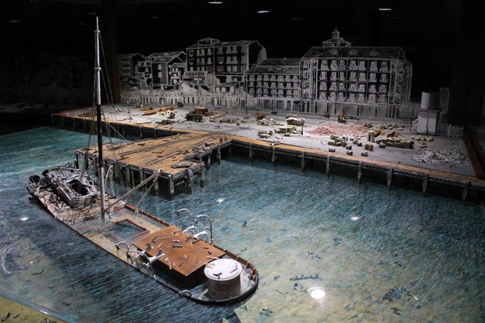 Maqueta del desastre del Cabo Machichaco