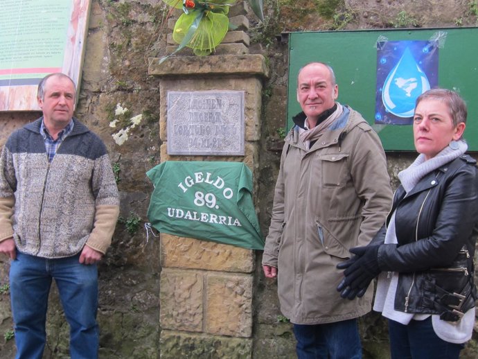 Ramon Urruzmendi, Martin Garitano y Mertxe Aizpurua. 