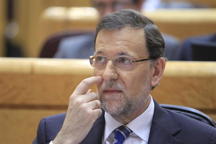 Rajoy en el Senado en el Pleno sobre Bárcenas