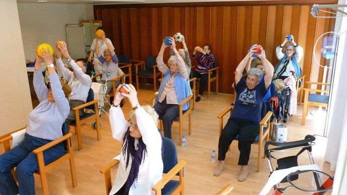 Sesión de Gimnasia de mayores