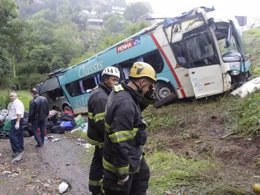 Foto del autobus pulicada en O Globo