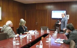 Un instante de la reunión