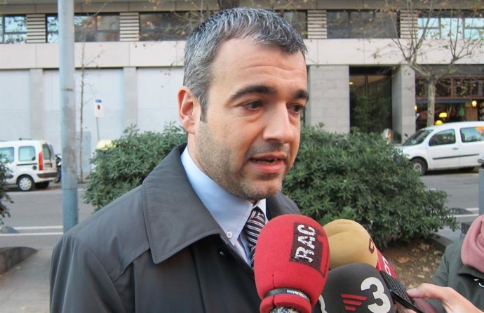 El portavoz del PSC en el Parlament, Maurici Lucena