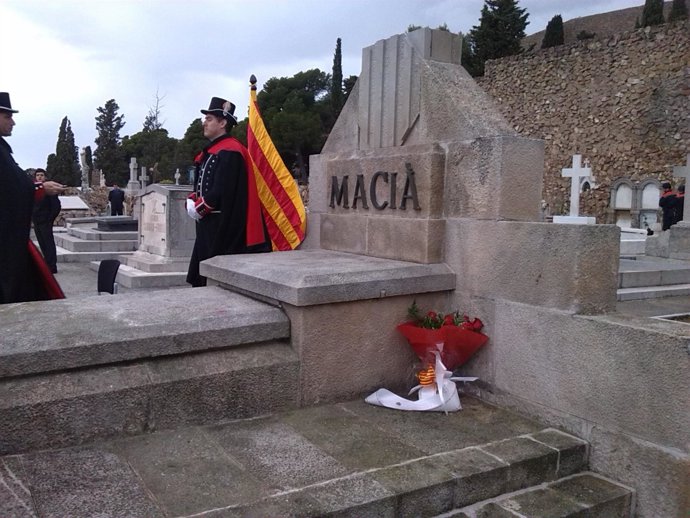 Tumba del expresidente de la Generalitat Francesc Macià
