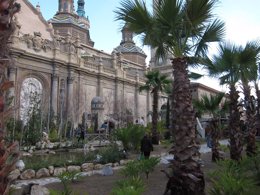 El Belén monumental está situado en la Plaza del Pilar 