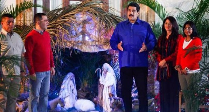 El presidente venezolano, Nicolás Maduro, en su mensaje navideño