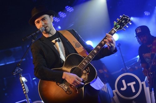 Justin Timberlake durante la gala de los MTV Music Video Awards 2013