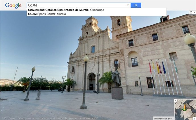 El Campus de la UCAM, al detalle en Google Maps