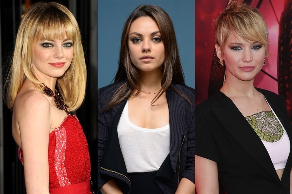 . Emma Stone, Mila Kunis Y Jennifer Lawrence