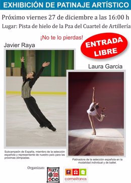 Exhibición de patinaje a cargo de Javier Raya y Laura García