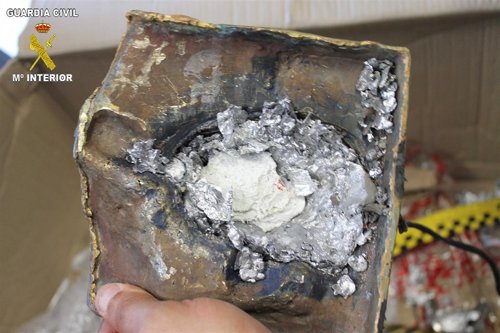 Droga detectada por la guardia civil cocaína envios postales