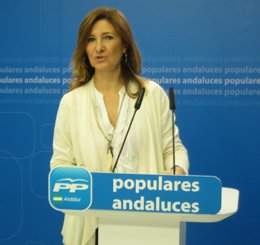 Alicia Martínez, hoy en rueda de prensa