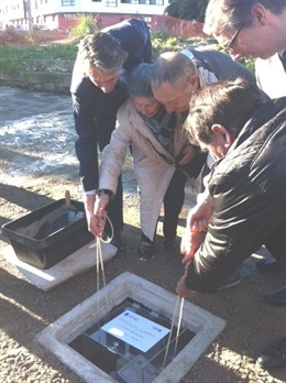 Puesta de la primera piedra de las 41 VPO en La Cavaduca