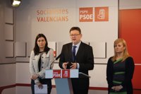 Ximo Puig considera que los desprendimientos del Palau de Les Arts "representan el hundimiento del Gobierno de Fabra"