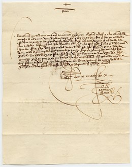 Documento del fondo Juan Rena.