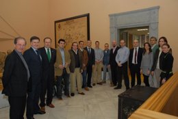 Los segovianos reunidos en la Diputación
