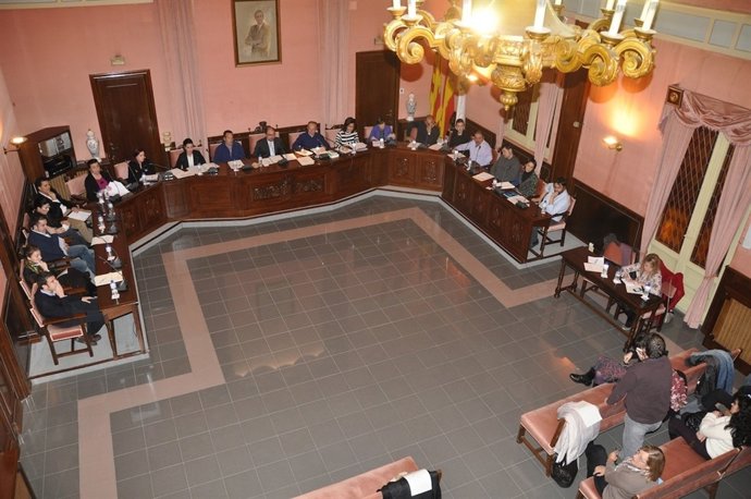 Pleno en el Ayuntamiento de Ejea de los Caballeros (Zaragoza)