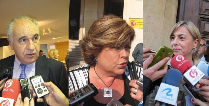 Blasco, Martínez y Castedo, en diferentes momentos