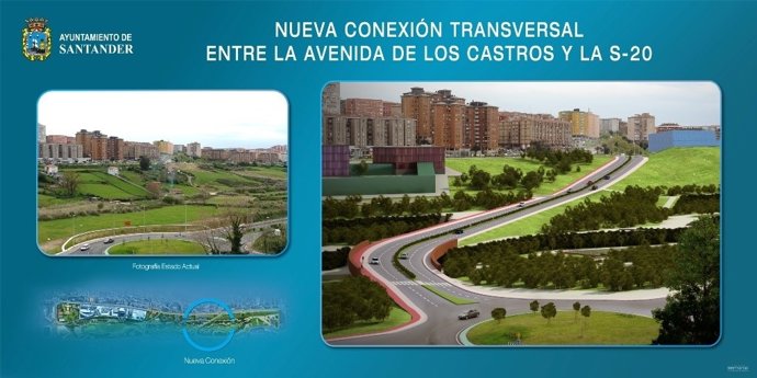 Nueva conexión de la S-20 con la Avenida de la Castros y Camilo A. Vega