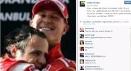 Massa escribe en Twitter sobre  Schumacher 