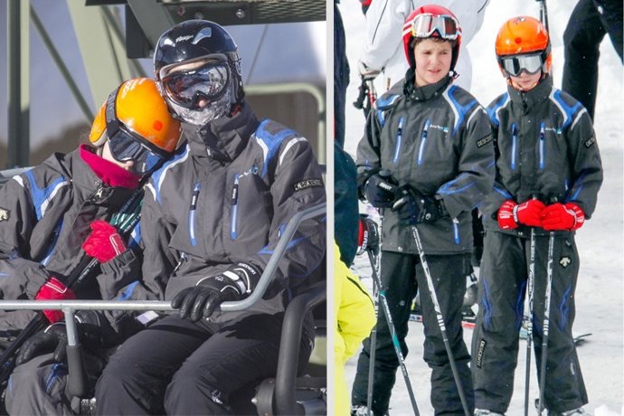 La infanta Elena muestra su lado más tierno esquiando con sus hijos en Baqueira
