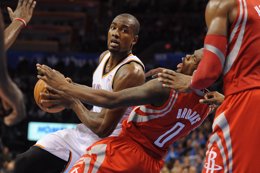 Serge Ibaka en el Oklahoma Thunder - Houston Rockets