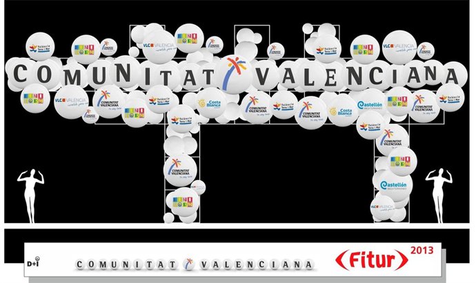 Stand de la Comunitat Valenciana en Fitur 2013.