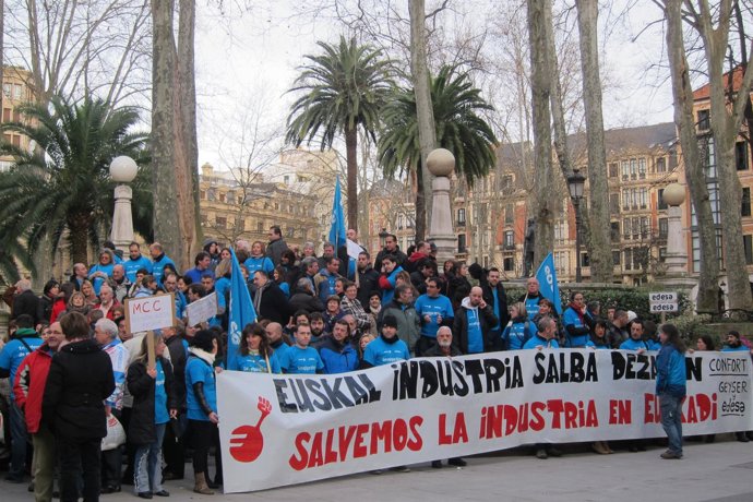 Movilización de los trabajadores de Edesa