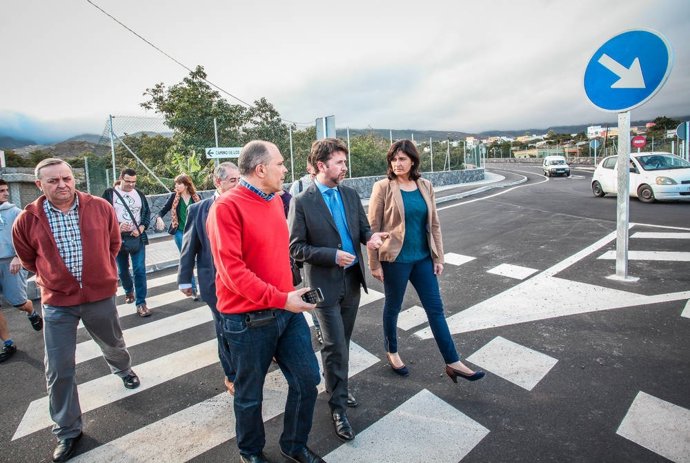Visita a las obras de la carretera de Guimar