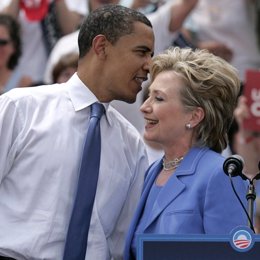 Barack Obama y Hillary Clinton