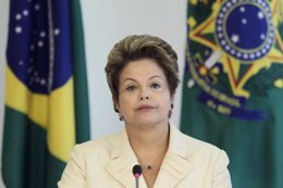 La mandataria brsaileña, Dilma Rousseff.