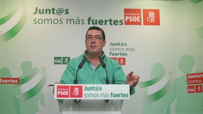 El secretario de Política Municipal del PSOE de Huelva, Manuel Domínguez.