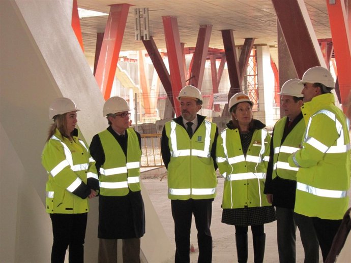 Visita de la ministra de Fomento a la estación de Vigo.