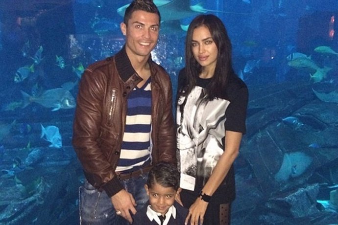 Cristiano día en familia con Irina y su hijo